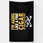 Ik ga als een mooie, klapbare sigaret. spandoek (Verticaal)