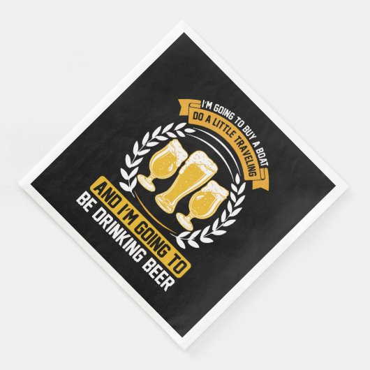 Ik ga bier drink servet (Hoek)