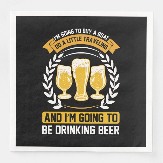 Ik ga bier drink servet (Voorkant)