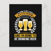 Ik ga bier drinken briefkaart (Voorkant)