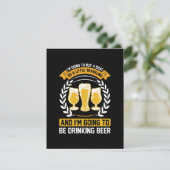 Ik ga bier drinken RSVP kaartje (Staand voorkant)