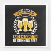 Ik ga bier drinken servet (Voorkant)