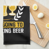Ik ga bier drinken theedoek (Quarter Fold)