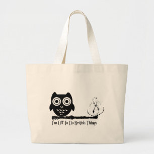 Ik ga britse dingen doen grote tote bag