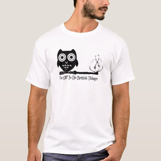 Ik ga britse dingen doen t-shirt (Voorkant)
