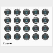 Ik ga de wetenschap proberen ronde sticker (Vel)
