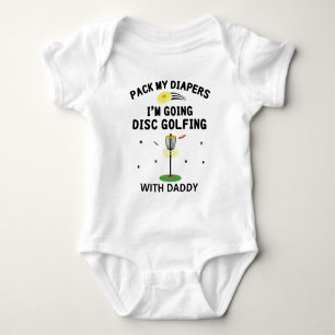 Ik ga discgolven met papa   Disc Golfer Romper