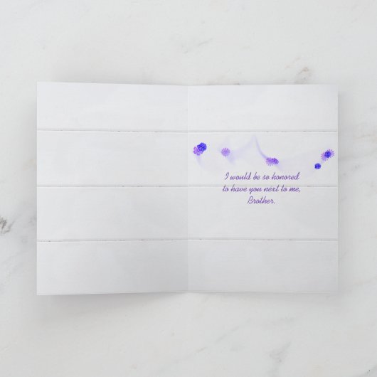 Ik ga door het Aisle Brother-verzoek Feestdagen Kaart (Binnen)