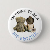 Ik ga een Big Brother-aankondiging worden Ronde Button 5,7 Cm (Voorkant)