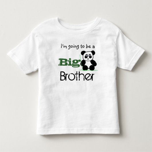 Ik ga een Grote broer  worden (panda) shirt (Voorkant)