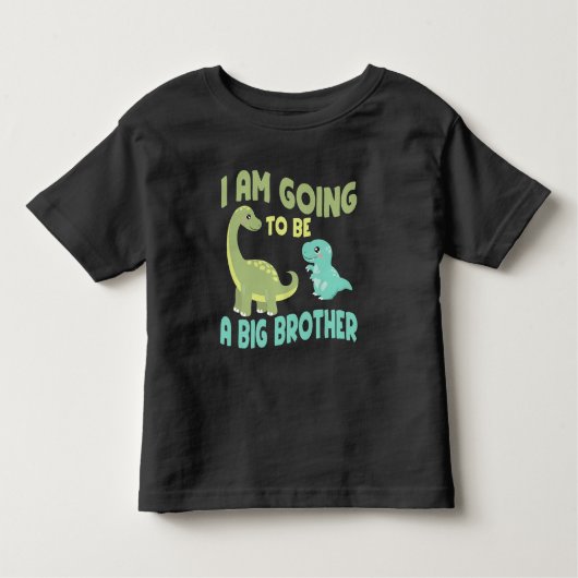 Ik ga een grote broer zijn, Dinosaur baby Reopenba Kinder Shirts (Voorkant)
