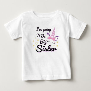 Ik ga een grote zuster worden, eenhoorn Baby-schir