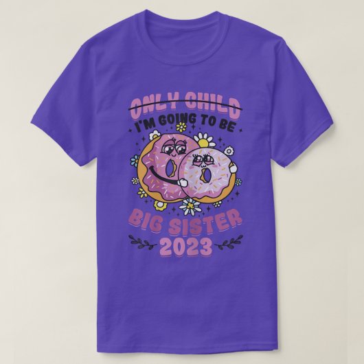 Ik ga een grote zuster worden in 2023. t-shirt (Design voorkant)