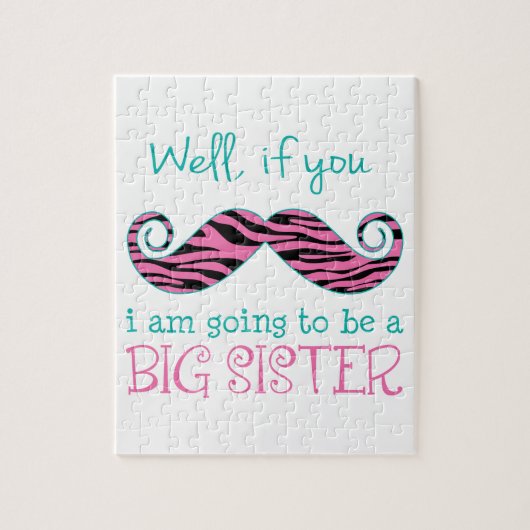 Ik ga een grote zuster worden legpuzzel (Verticaal)