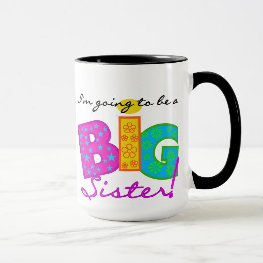 Ik ga een grote zuster worden mok (Rechts)