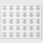 Ik ga een leraar Fysica trouwen Cadeaupapier (Vlak)