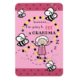 Ik ga een oma roze worden magneet