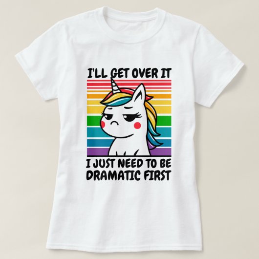 Ik ga er een Unicorn T-shirt overheen (Design voorkant)