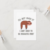 Ik ga er over. kaart (Voorkant / Achterkant in situ)