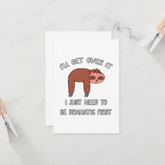 Ik ga er over. kaart (Voorkant / Achterkant in situ)