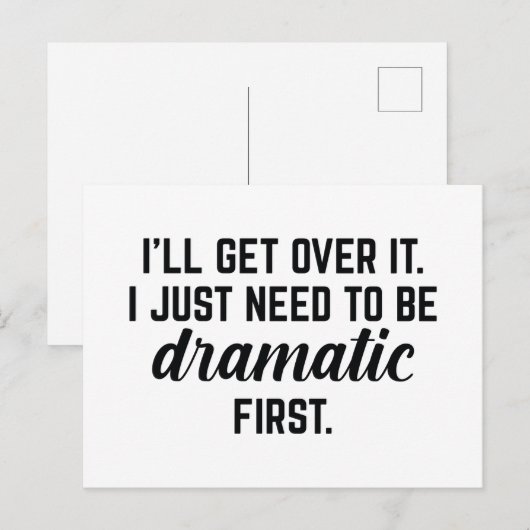 Ik ga er wel over. briefkaart (Voorkant / Achterkant)