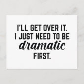 Ik ga er wel over. briefkaart (Voorkant)