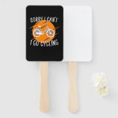 Ik ga fietsen handwaaier (Voorkant en achterkant)