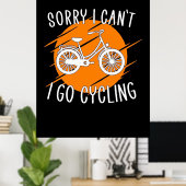 Ik ga fietsen poster (Thuiskantoor)
