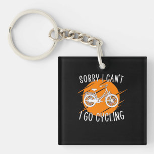 Ik ga fietsen sleutelhanger