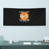 Ik ga fietsen spandoek (Beurs)