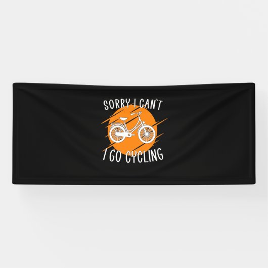 Ik ga fietsen spandoek (Horizontaal)