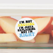 Ik ga geen ruzie maken, ik leg alleen uit waarom i labels (Aangebracht)