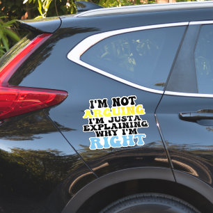 Ik ga geen ruzie maken, ik leg alleen uit waarom i sticker