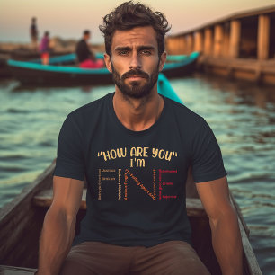 Ik Ga Goed Woord Kunst Mentale Gezondheid T-shirt