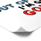 Ik ga Golfing maken Poster (Hoek)