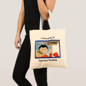 Ik ga graag naar de Japanse Canvas tas (Voorkant (product))