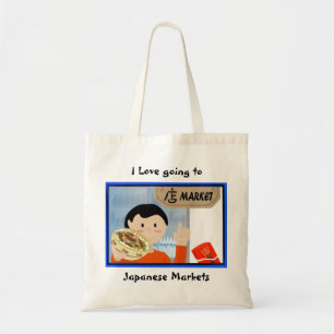 Ik ga graag naar de Japanse Canvas tas