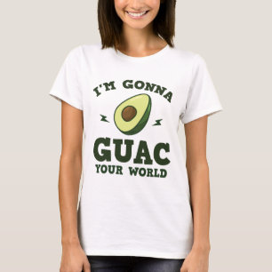 Ik ga Guac, je wereld grappige Guacamole Avocado T-shirt