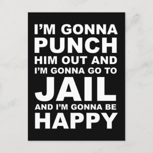 Ik ga hem uit Funny Pelosi Quote halen Briefkaart