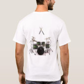 Ik ga het drummer T-shirt aan. (Achterkant)