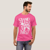 Ik ga hier achteruit. t-shirt (Voorkant volledig)