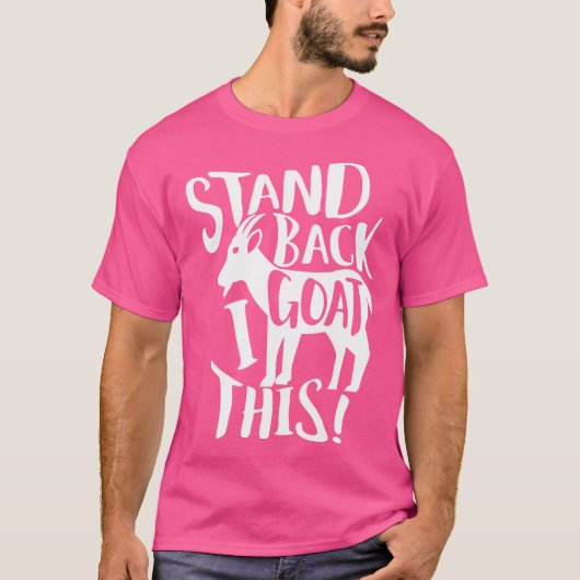 Ik ga hier achteruit. t-shirt (Voorkant)