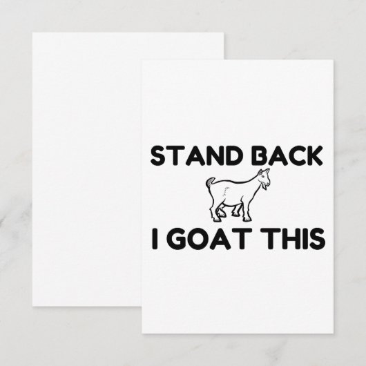 Ik ga hier naartoe bedankkaart (Voorkant / Achterkant)