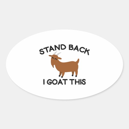 Ik ga hier naartoe ovale sticker (Voorkant)