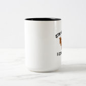 Ik ga hier naartoe tweekleurige koffiemok (Center)