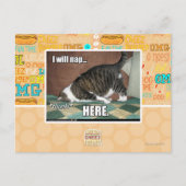 Ik ga hier slapen briefkaart (Voorkant)