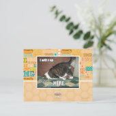 Ik ga hier slapen briefkaart (Staand voorkant)