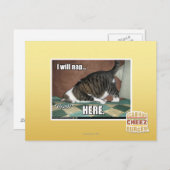 Ik ga hier slapen briefkaart (Voorkant / Achterkant)