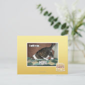 Ik ga hier slapen briefkaart (Staand voorkant)