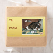 Ik ga hier slapen etiket (Insitu)